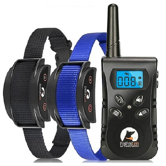 Dog Training Collar For 2 Dogs,1600Ft Range No Shock Dog Vibration Collar,IPX7 Waterproof Dog Bark Collar ,Rechargeable Vibration Dog Collar with Remote for Small Medium Large Dogs