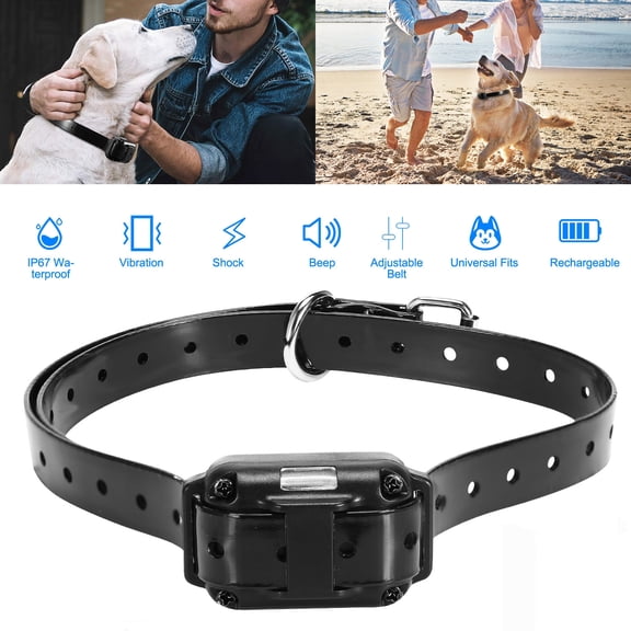 Dog Training Collar Receiver, IP67 Waterproof Static Collar with 3 Modes Shock Vibration Beep, 2625FT Remote Range, Rechargeable Adjustable Collar for Small Medium Large Dogs