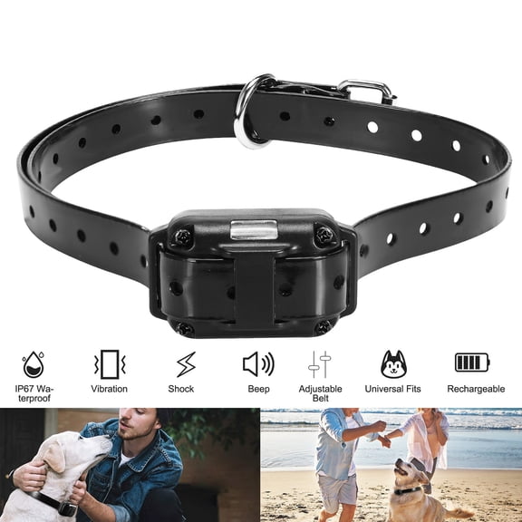 Dog Training Collar Receiver, IP67 Waterproof Static Collar with 3 Modes Shock Vibration Beep, 2625FT Remote Range, Rechargeable Adjustable Collar for Small Medium Large Dogs