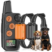 LAKWAR Dog Training Collar with Remote 2 Packs-Dog Shock Collar for Large Medium Small Dogs, 3300ft Rechargeable Dog Bark Collar with Beep/Vibration/Shock Modes