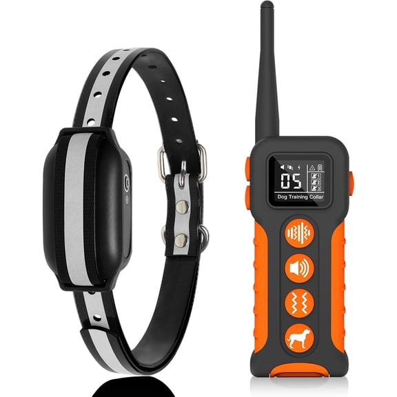 Dog Training Collar with Remote 3280FT - IPX8 Waterproof Rechargeable E-Collar, Beep Vibration Shock Modes, for All Breeds Small to Large Dogs - Obedience Behavior Training Tool