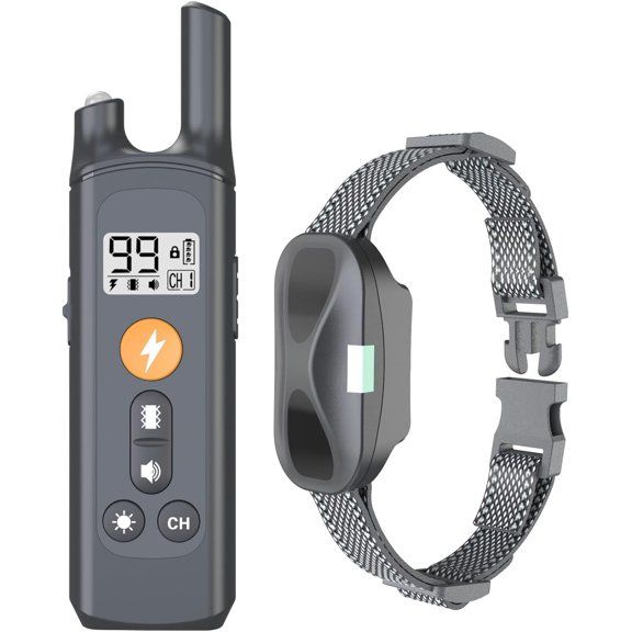 Dog Training Collar with Remote, 4 Modes (Beep, Vibration, Static & Light) Rechargeable & Waterproof, 2600ft Remote Range for All Small Medium Large Dogs, 2 Pack [citations 1,2,3,4]