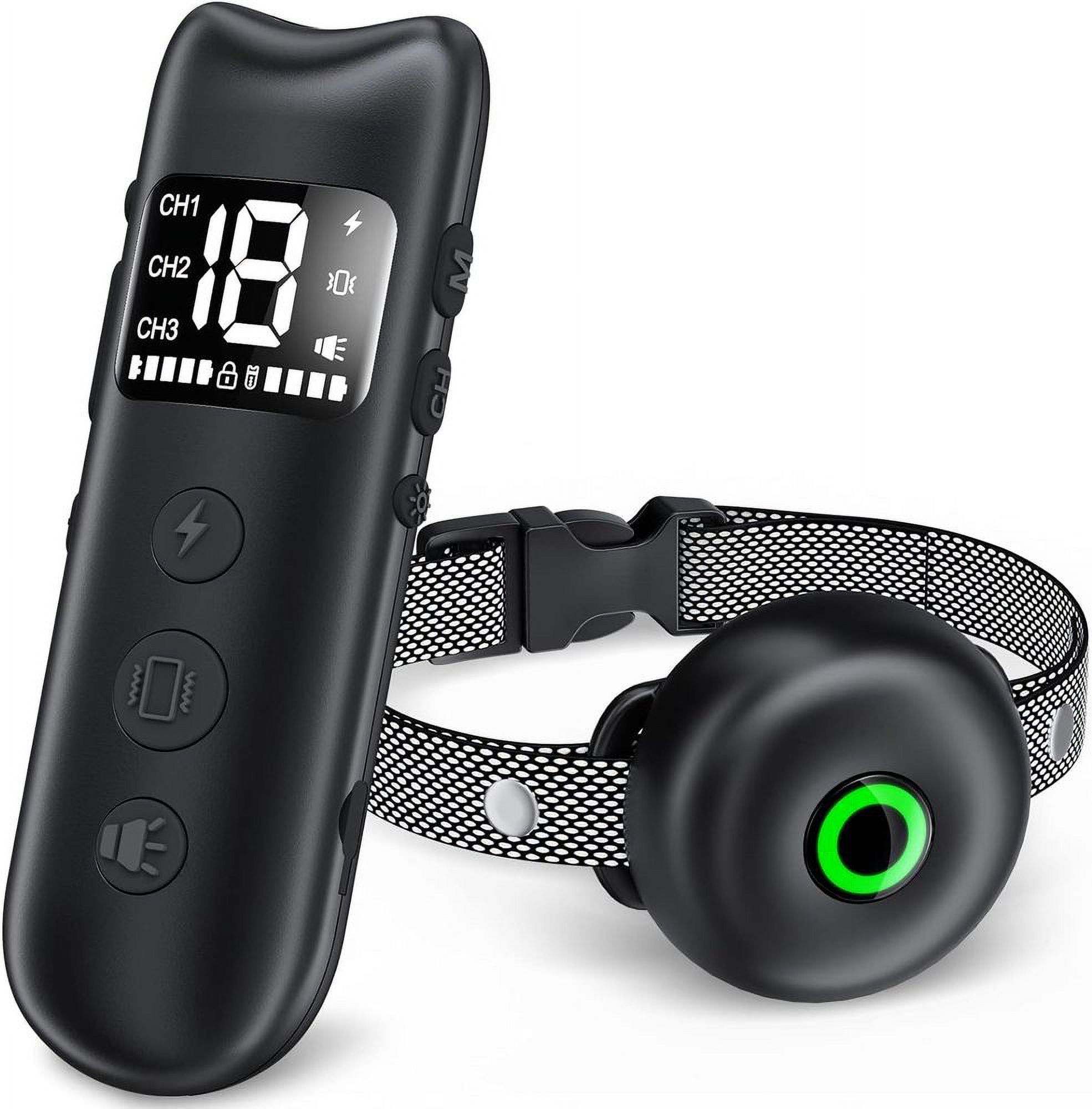 Dog Training Collar with Remote Rechargeable Electronic Shock Collar for 10120 lbs Dogs, Beep