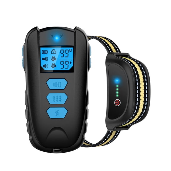 Dog Training Collar with Remote - Waterproof Shock Collar for Dogs Adjustable Levels (1-99) Beep Vibration Shock Flashlight Rechargeable Dog E Collar for Training Small Medium and Large Dogs