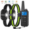 thumbnail image 2 of Dog Training Collar With Remote - IP68 Waterproof Shock Collar For Large Medium Dogs 40-120lbs (2-Pack) 2 of 9