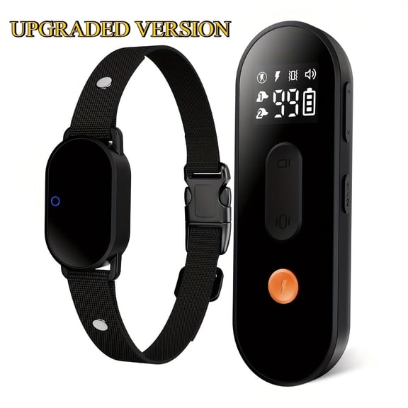 Dog Training Collar Upgraded Version for Large Medium Small Dogs, Rechargeable Smart Bark Collar, Electric Shock Collar with Remote Range 2000ft, Anti Barking Training Collar with 3 Adjustable Models
