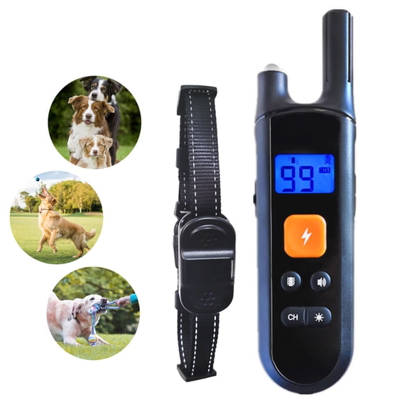 Dog Training Collar Waterproof Remote Control Collar Rechargeable Night Reflective Safety Collar