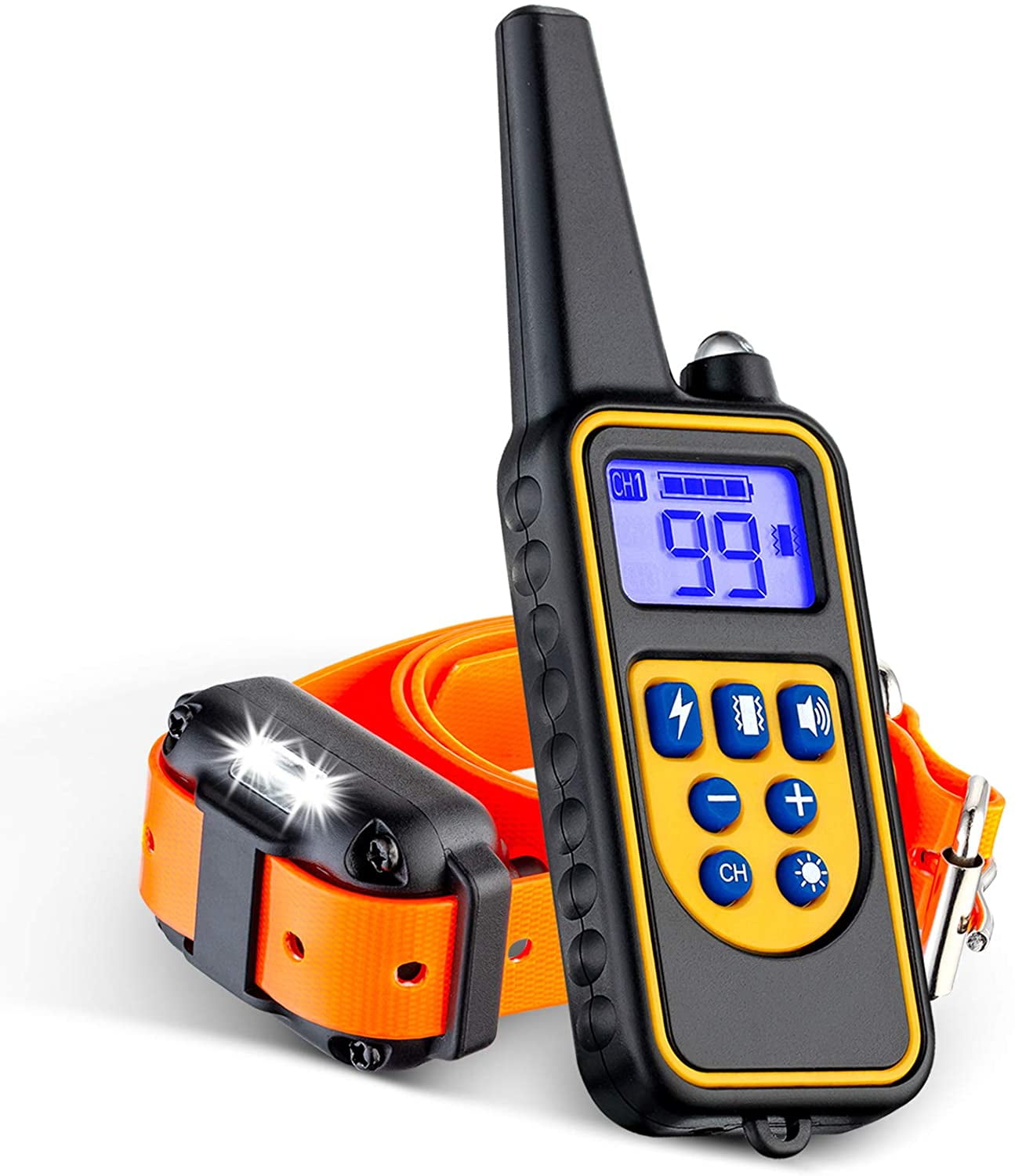Dog Training Collar with 5 Training Modes, 2600Ft Remote Electronic Dog ...