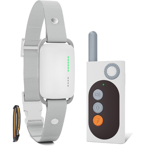 Dog Training Collar with Remote, 3000FT Range 3 Modes Beep Vibration Static, Rechargeable IP67 Waterproof E-Collar, Two Collar Straps for All Breeds