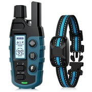 Dog Training Collar with Remote, Electronic Rechargeable Pet Collar for Small to Large Dogs 5lbs to 120lbs, 24 Inch Strap, Waterproof and Shock-Proof