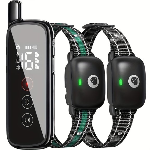 Dog Training Collar with Remote, IP68 Waterproof E-Collar for Small Medium Large Dogs, Rechargeable with 3 Safe Modes, 1640ft Range