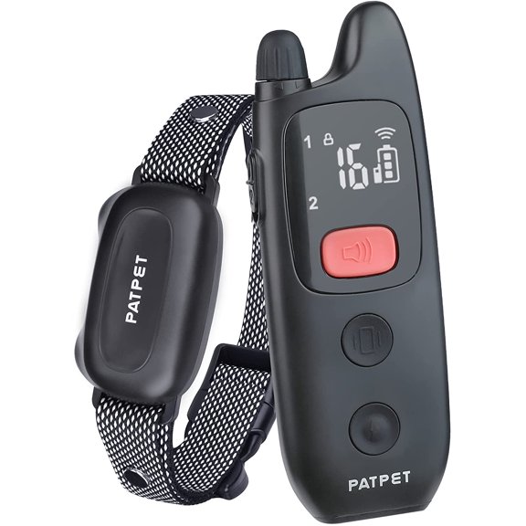 Dog Training Collar with Remote - Rechargeable Shock Collar for Small to Large Dogs, 3 Modes: Beep, Vibration, Static, Waterproof E-Collar - Black