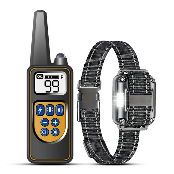 Dog Training Collar with Remote, Waterproof Shock Collar, Rechargeable, Small, Medium, Large Dogs