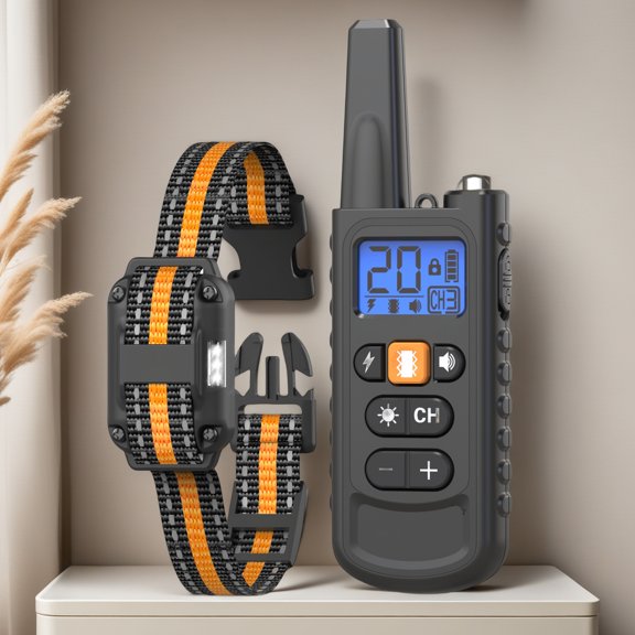 Dog Training Collar with Remote for 5-120lbs Dogs, 3 Modes: Beep, Vibration & Safe Shock