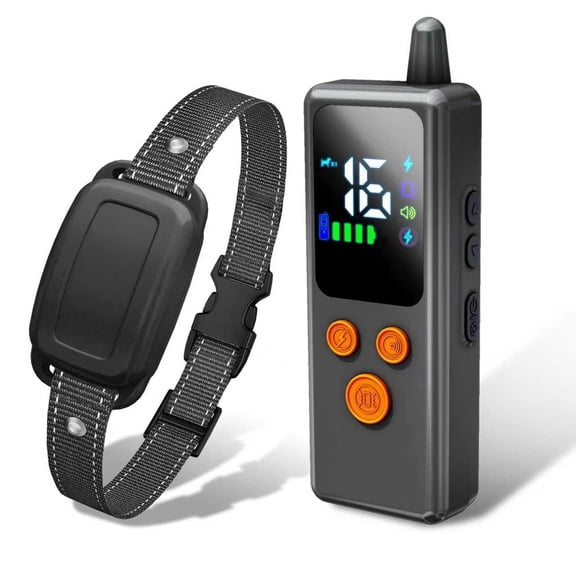 5000FT Long Range Dog Training Collar Remote Dog Collar Beep Vibration Shock IPX7 Waterproof Rechargeable for Indoor Outdoor Training