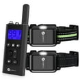 thumbnail image 1 of Dog Training Collars, Dog Shock Collars with 2 Receiver and 2 Collars Remote 2600feet, 3 Training Modes Beep Vibration Shock IPX7 Waterproof LED Light USB Charging for 8-150lbs Pet Dogs, 1 of 9