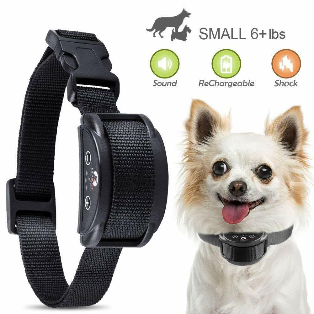 Cooligg Adjustable Bark Collar with Safe Vibrations for Small Dogs, Black (2 Pack)