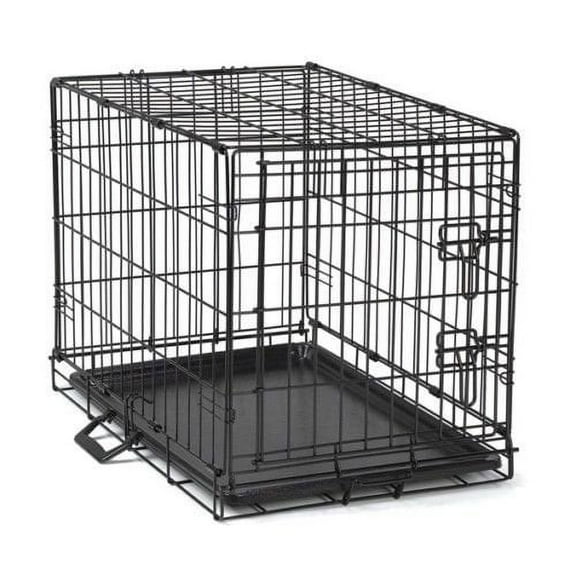 Easy Crate Folding 2-Door 48" Wire Cage for Dogs with Floor Tray