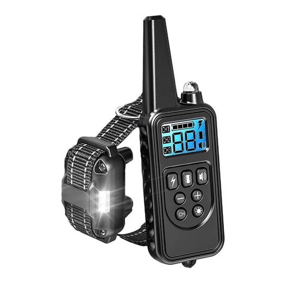 Dog Training Device Dogs 800m Remote Control Pet Training Collar LCD Display Waterproof Pet Collar