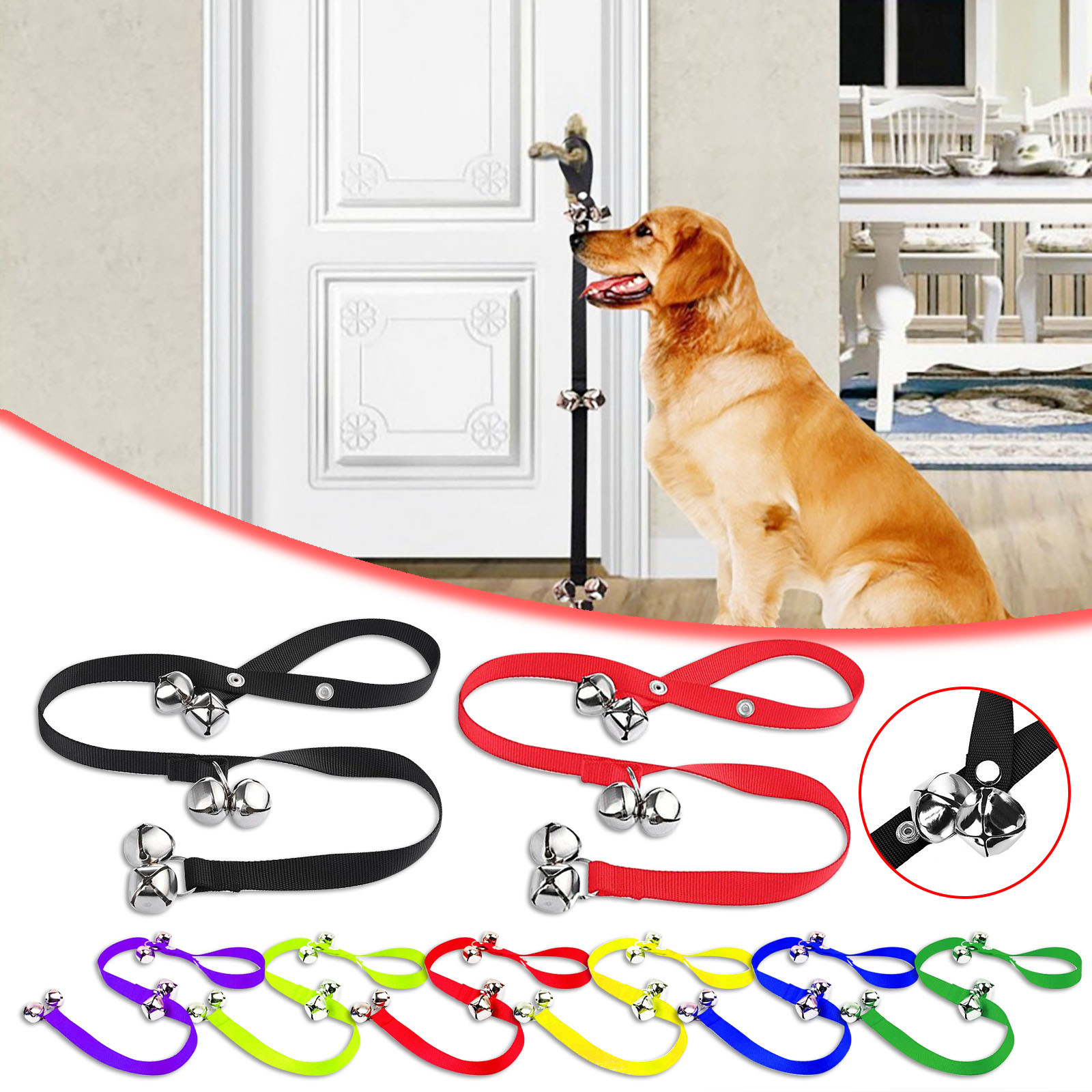 Dog Training Doorbell, Pet Housebreaking Clicker, Waterproof Plastic ...