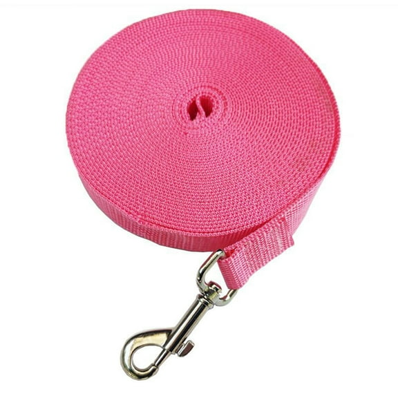 Dog Training Leash-Durable and Adjustable Pet Leash for Obedience Training, Walking, and Control Ideal for Dogs of All Sizes and Breed Rose red1.2m