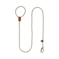 thumbnail image 1 of Dog Training Leash Pet Anti-Lost Leashes - with D-Ring, Leather Accents, Durable Braided Rope, Slip Lead Design for Secure Grip & Control - for Small Medium Dogs, Puppies, Daily Walking, Outdoor Trai, 1 of 4