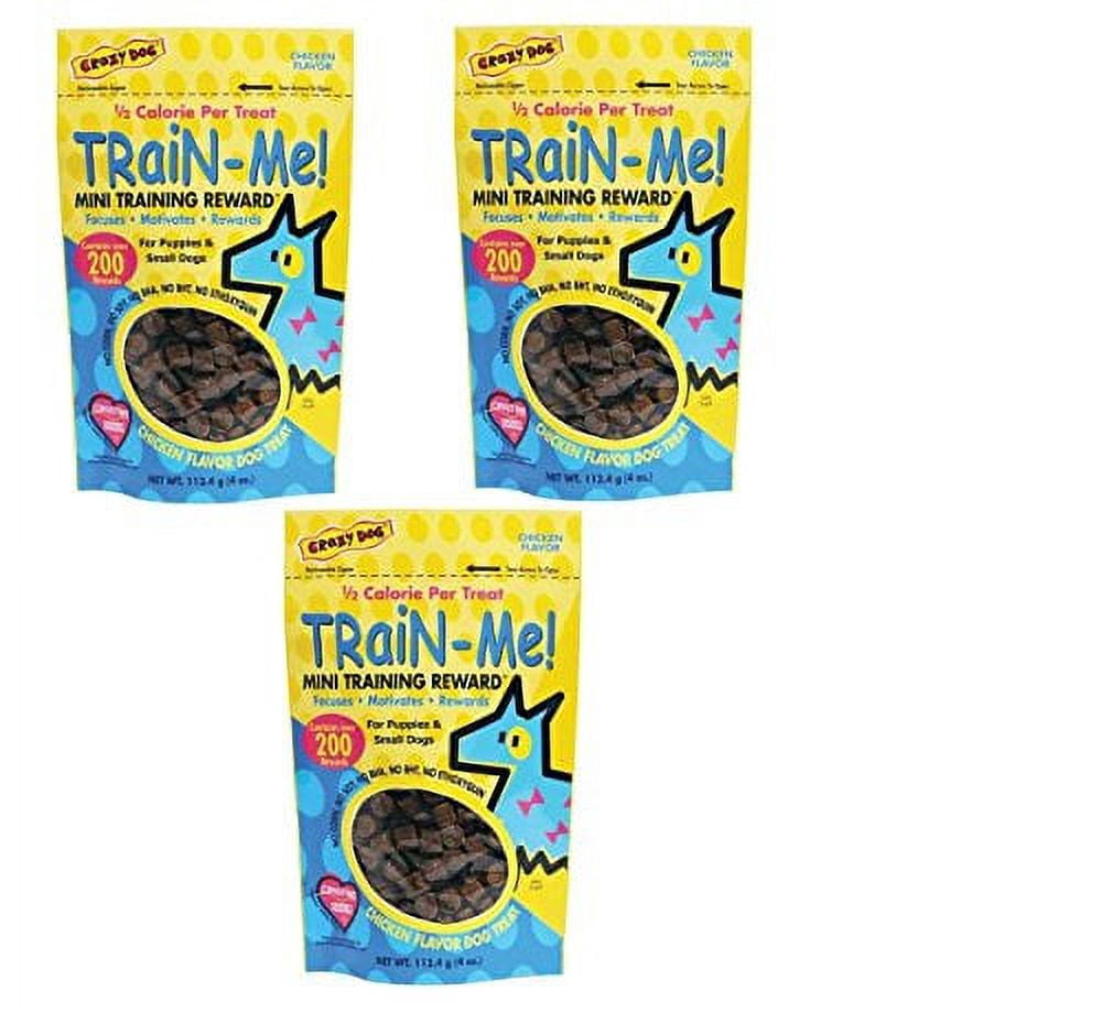 Dog Training Mini Treat Pack Chicken Flavor Rewards For Puppies Small Breed Dogs(Three Packs)
