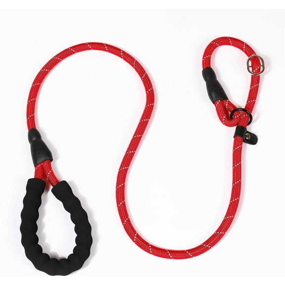 Dog Training Reflective Pet P-Chain Dog Leash Outdoor Walking Corrective Control Rope Large Dog Traction Rope