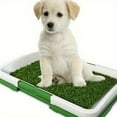 thumbnail image 1 of Dog Training Toilet Puppy Pee Potty Pad Splash Proof Artificial Grass Pad with Tray Dog Training Toilet-Easy Clean-Up, Non-slip Pet Toilet, Odor-free Indoor Puppy Potty Box, 1 of 10