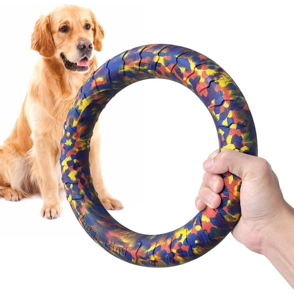 Dog Training Toys/Dog Chew Toy for Aggressive Chewers Flying Discs for Medium/Large Breeds Dog Training Ring,Floating Dog Ring Toys for Throwing,Catching, Flying Lightweight Dog Toy