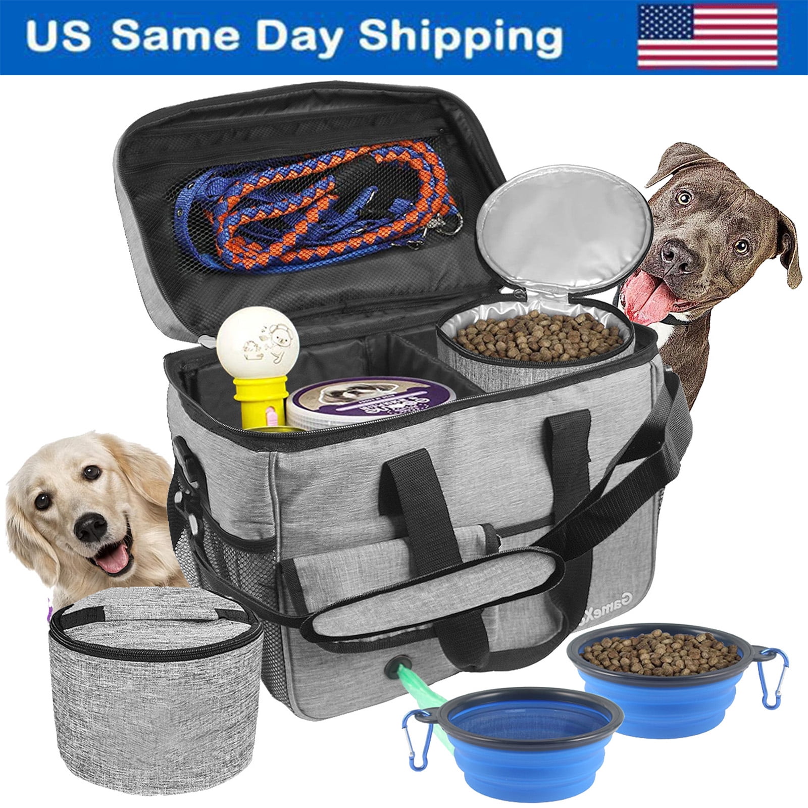 Pet travel organizer bag top