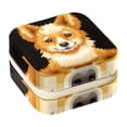 thumbnail image 1 of Dog Travel Portable Decorative Box - Square Jewelry Storage and Organizer Box for Rings, Earrings, Necklaces, and Bracelets - Suitable for Girls and Women - Necklace Organizer Box, 1 of 6