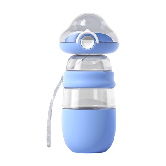 Dog Travel Water Bottle, Portable Pet Water Dispenser With Food Container, Leash-Attached Dog Water Bowl For Outdoor Walking, One Size Fits All Small Medium Dogs Cats