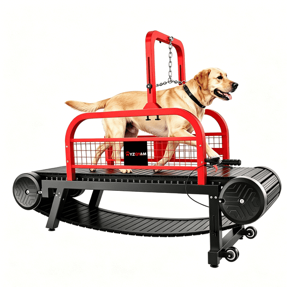 Dog Treadmill for Medium Large Dogs, Dog Running Machine Exercise Equipment with Brakes Speedometer and Slope Adjustment