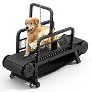 Dog Treadmill for Medium Large Dogs, Doggy Treadmill with Brake & Plastic Track, Dog Treadmill to Keep Active and Fit, Up to 550 LBS