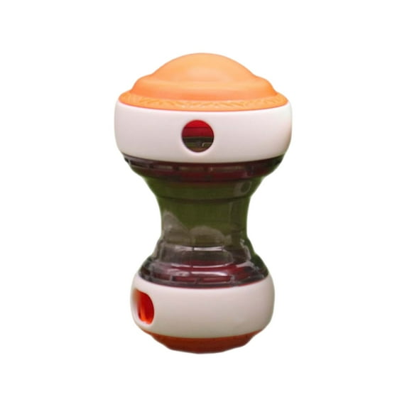 Dog Treat Dispensing Toy – Interactive Puzzle Slow Feeder Toy for Small & Medium Dogs,Mental Enrichment & Training Game(3"×6",Orange)