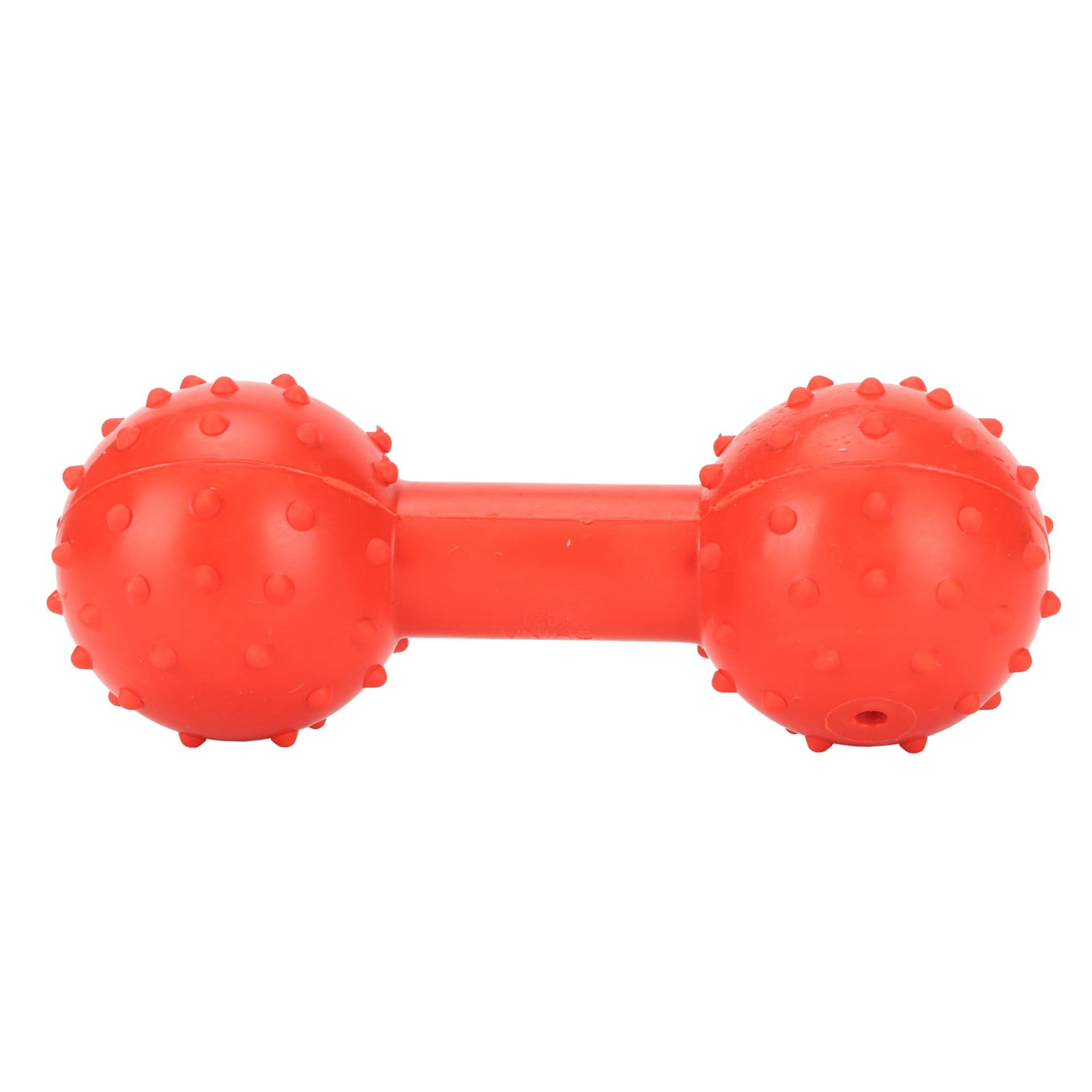 Dog Treat Dispensing Toy Teeth Grinding Interactive Barbell Shape