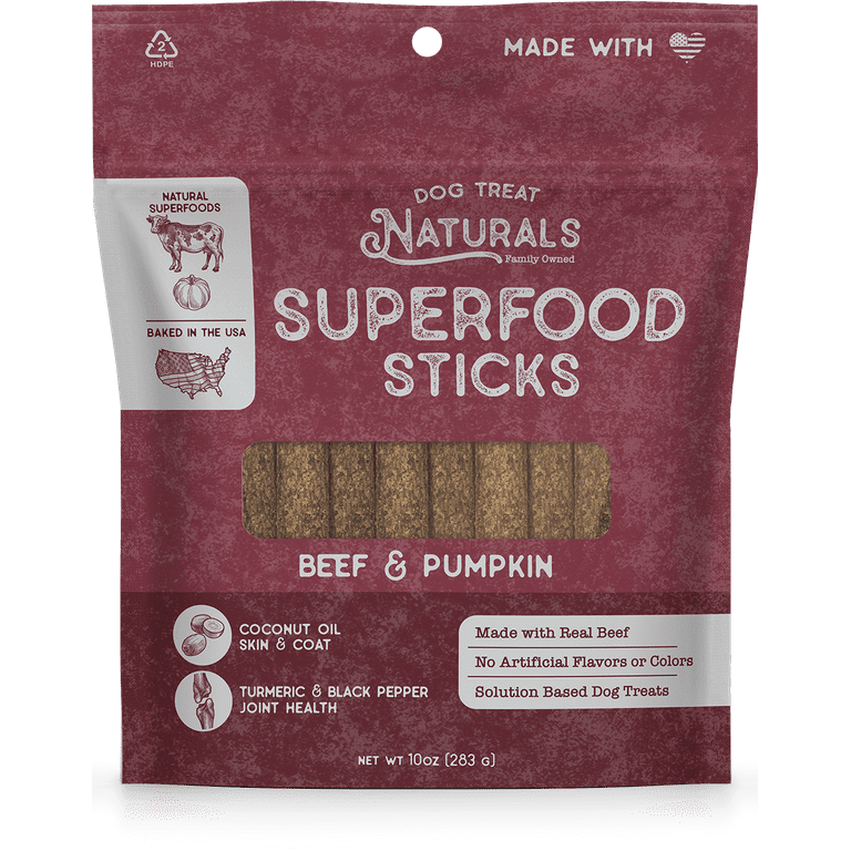 Dog Treat Naturals Beef & Pumpkin Superfood Sticks Dog Treats Dog Treat Naturals Beef & Pumpkin Superfood Sticks Dog Treats