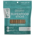 thumbnail image 1 of Dog Treat Naturals: Superfood Sticks - Chicken & Cranberry - 10oz, Dog Chew Treats, All-Natural, Pet Training Snacks, Joint-Skin-Coat Health, USA Made, 1 of 11