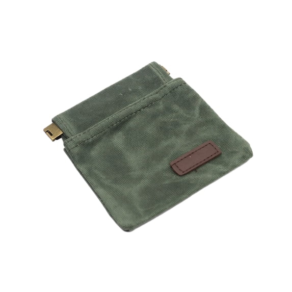 Dog Treat Pouch, Canvas Waterproof Portable Green, 1 Pack Hanging Pet Training Snack Bag, for Outdoor Walking Puppy Training Dog Behavior Reward Travel Park Use