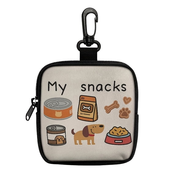 Dog Treat Pouch,Pet Training Pouch,Hand Freely Dog Walking Bag with Carabiner,Pet Feed Snacks Reward Pocket for Outdoor