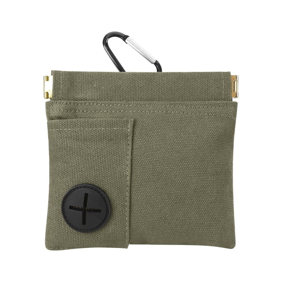 Dog Treat Pouch,Portable Dog Training Treat Bag | Leakproof Clip-On Design with Built-In Waste Bag Dispenser | Auto Closing Dog Walking Bag for Puppy Travel or Outdoor Use,Army Green