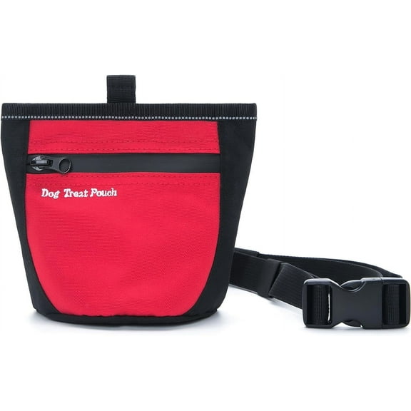 Dog Treat Pouch for Training Dog Food Bag Snack Bags Reward Pouch Bait Bag Dog Treat Carrier Holder Dog Treat Bag Magnetic Closure, Pet Training Bag for Puppy Training