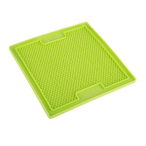 Dog Treat Puzzle Lick Mats Interactive Pet Separation Anxiety Soothing Calming (Cat Mat - Green Dots)