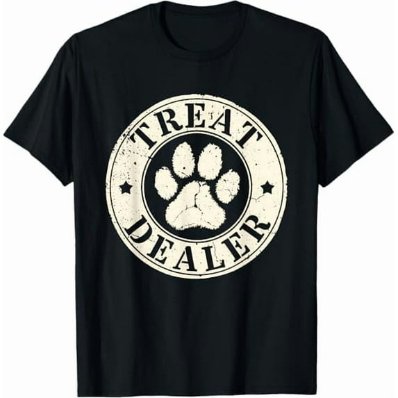 Dog Treat Treat Dealer Saying Gifts T-Shirt Unisex Sarcastic Graphic Shirt for Men Women