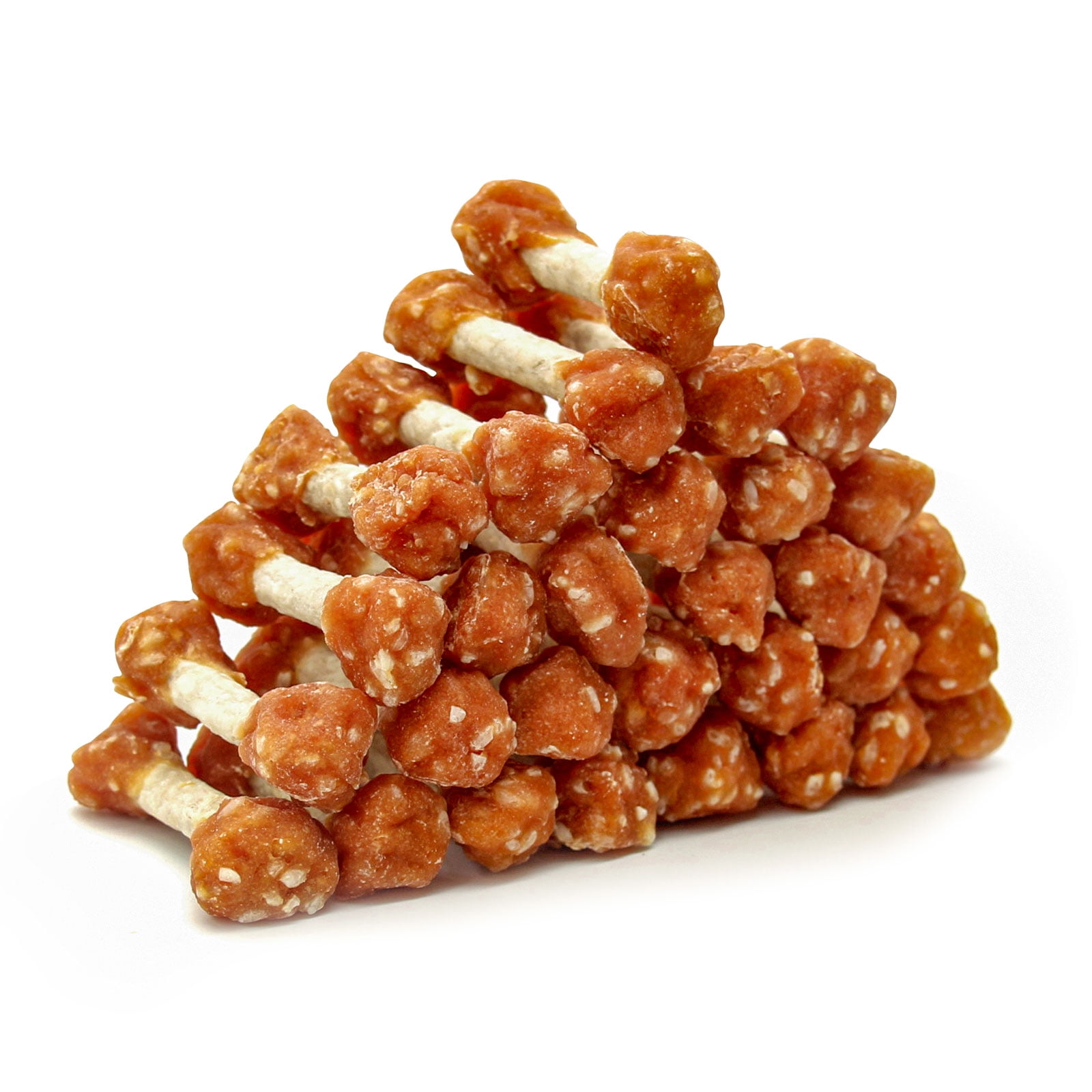 Pet Paradise 16oz Mini Rawhide Dog Chews, Chicken Dumbbells for Small