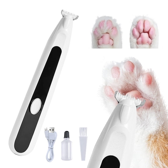 Dog Trimmer Pet Precision Grooming Kit Cordless USB Rechargeable Quiet Clippers for Dogs Cats Ears Paws Body Hair Cutting Tool Home Pet Care