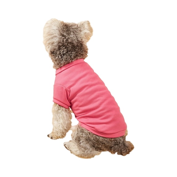 Dog Tshirts for Small Dogs with Short Sleeve Design, Single Pack, Rose Red, for Female Puppies