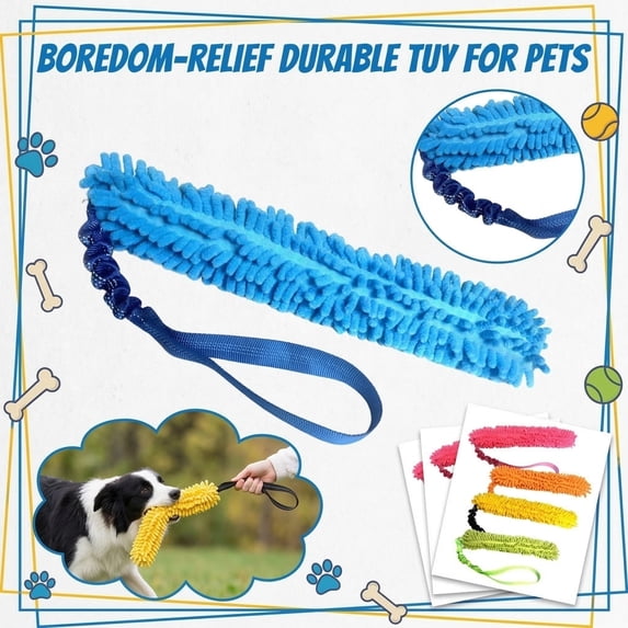 Dog Tug Toy – Long Interactive Pull Toy with Bungee Handle for Medium to Large Dogs,Training & Exercise Fun Pink