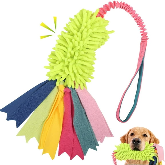 Dog Tug Toys - Aggressive Chewer Rope Toy with Strong Squeak, Ideal for Large Dogs, Training, and Play